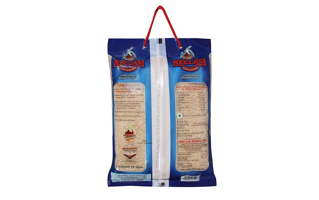 Shrilalmahal Neelam Long Grain Aromatic Rice    Pack  5 kilogram